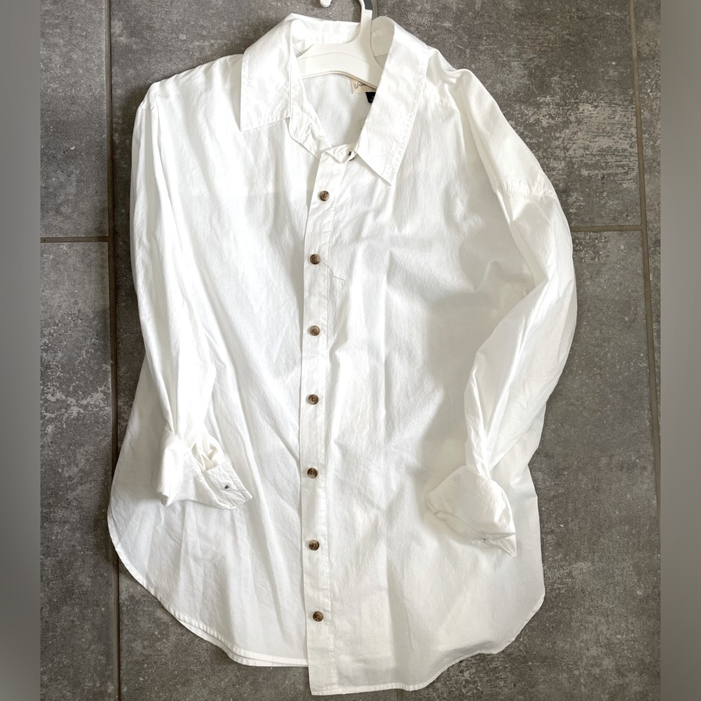 White button down
